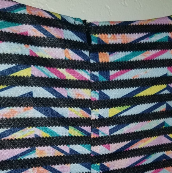 Colorful Bodycon Mini Dress - Picture 3 of 4